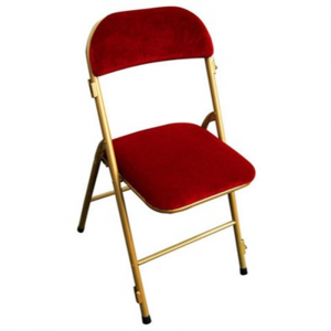 location de chaise pliante velours rouge